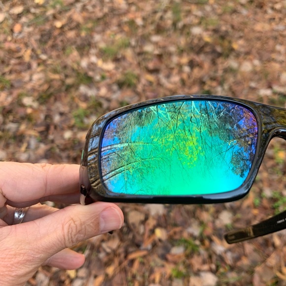 SOLD! OAKLEY SUNGLASSES for men black with green jade lenses BRAND NEW IN BOX! - Picture 12 of 13